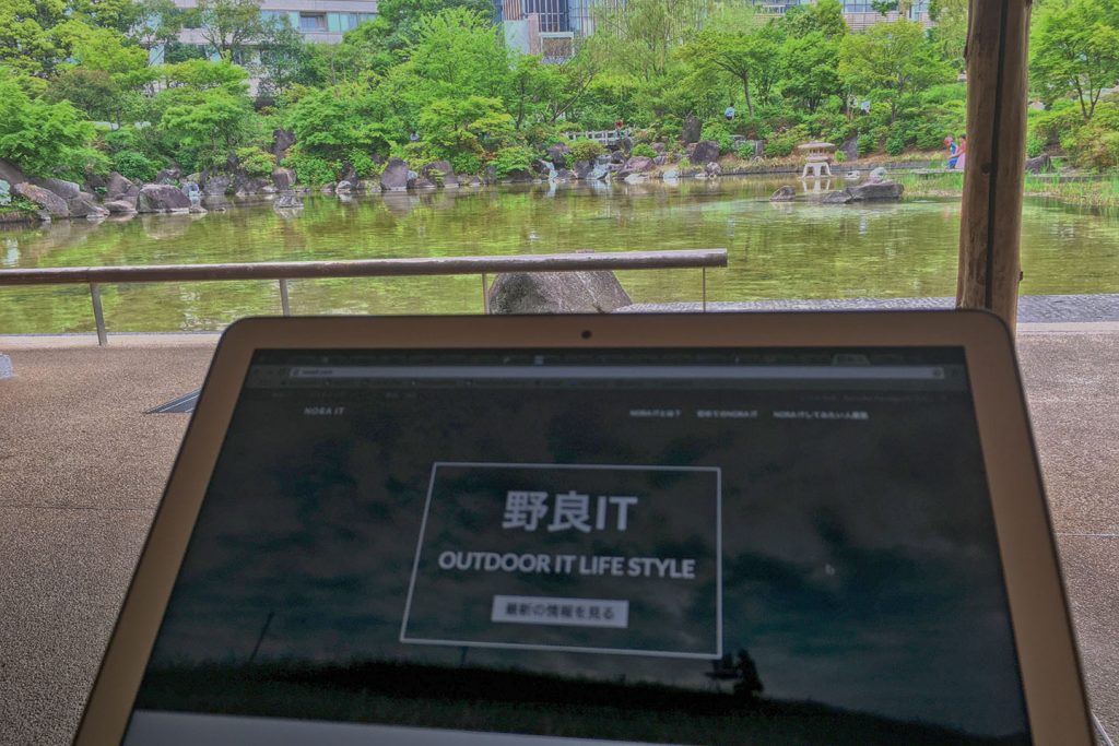 檜町公園で野良IT